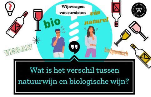 Wat is het verschil tussen natuurwijn en biologische wijn?